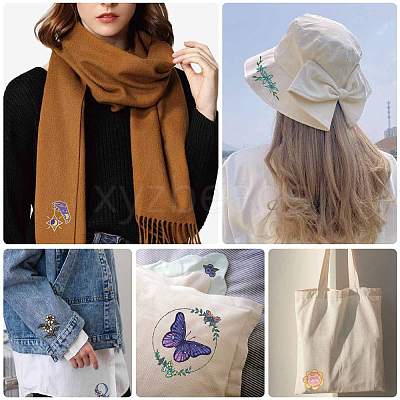 PVA Water-soluble Embroidery Aid Drawing Sketch DIY-WH0514-009-1