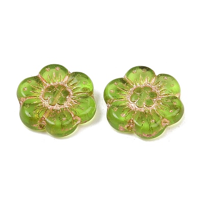 Czech Pressed Glass Beads GLAA-I061-32C-1