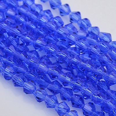 Faceted Bicone Glass Beads Strands EGLA-P017-3mm-10-1
