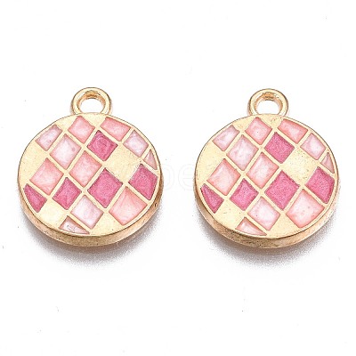 Alloy Enamel Pendants X-ENAM-N054-58C-RS-1