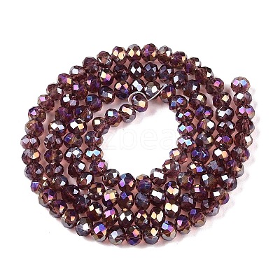 Electroplate Glass Beads Strands EGLA-A044-T4mm-B13-1