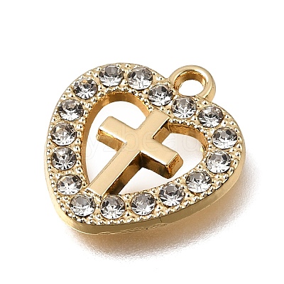 UV Plating Alloy Crystal Rhinestone Pendants RB-CBAD37D-33G-1