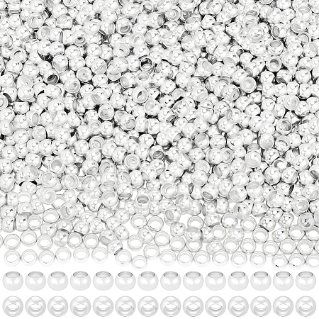 1400Pcs Brass Crimp Beads KK-BBC0022-06B-S-1