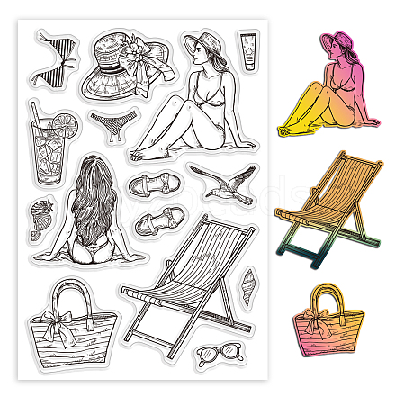 Custom PVC Plastic Clear Stamps DIY-WH0448-0625-1