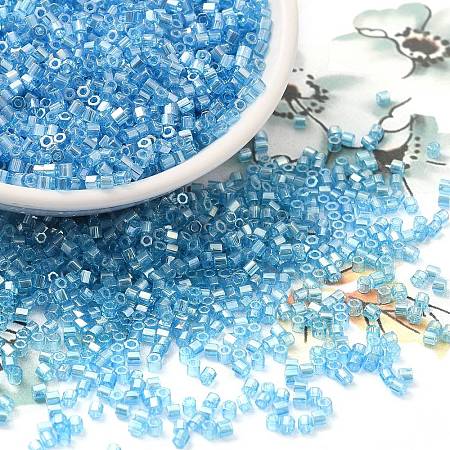 Transparent Colours Luster Glass Seed Beads SEED-S042-20B-05-1