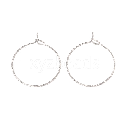 316 Surgical Stainless Steel Hoop Earrings Findings STAS-D183-02P-01-1