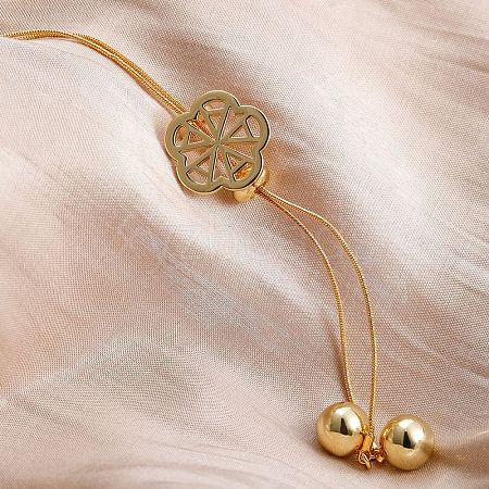 Elegant Hollow Flower Y-Shaped Chain Pendant Lariat Necklaces for Autumn/Winter RX2303-3-1