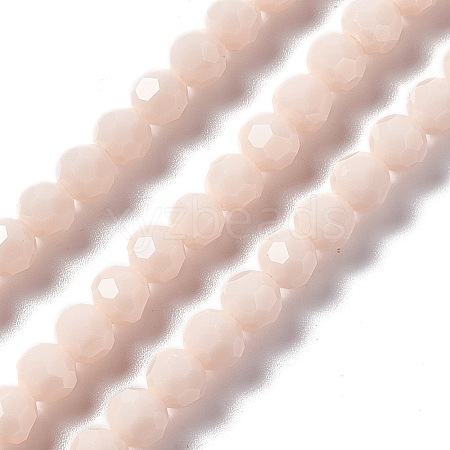 Faceted(32 Facets) Glass Beads Strands EGLA-J042-35B-03-1