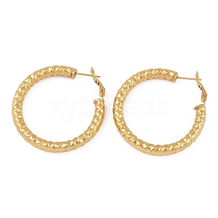 PVD Vacuum Plating 201 Stainless Steel Hoop Earrings EJEW-I309-63B-G-1