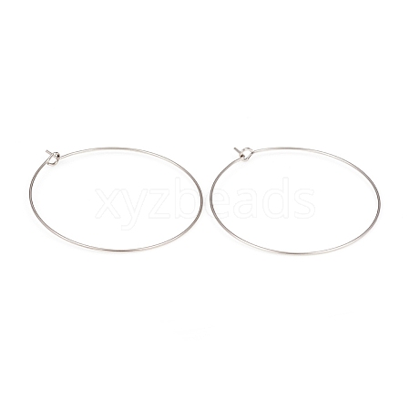 316L Surgical Stainless Steel Hoop Earring Findings STAS-G229-07P-05A-1