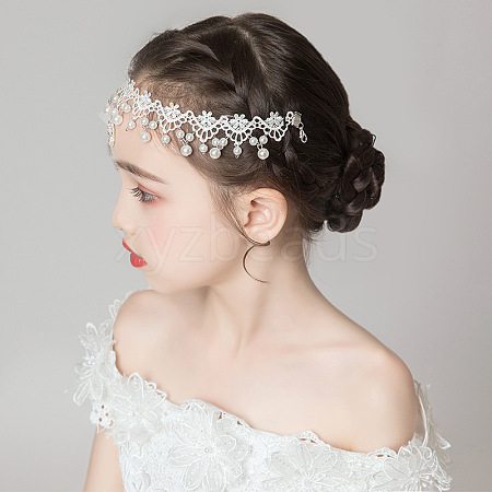 Lace Flower Head Bands HULI-PW0002-012-1