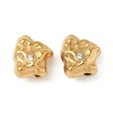 304 Stainless Steel Crystal Rhinestone Beads STAS-U050-01G-G-1