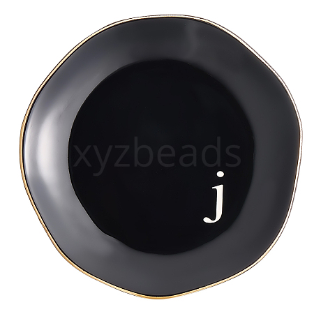 Round Ceramic Jewelry Dish AJEW-WH20067-015A-1