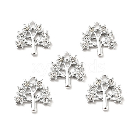 Alloy Rhinestone Pendants ALRI-C007-27P-1