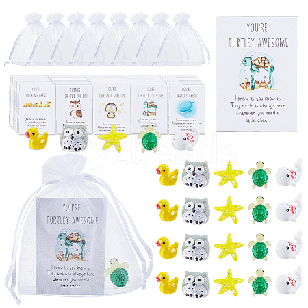 10 Bags Mini Resin Sculpture DJEW-GA0001-83-1
