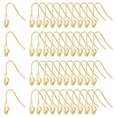 DICOSMETIC 60Pcs Brass Earring Hooks KK-DC0003-89-1