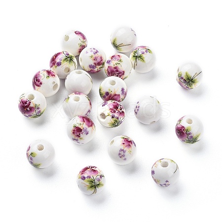 Handmade Porcelain Beads X-CFF042Y-1