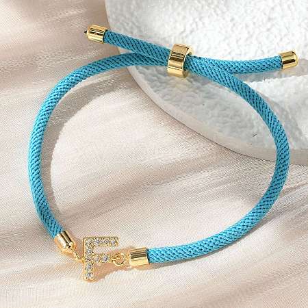 Adjustable Nylon Cord Bracelets BJEW-C096-01G-06-1
