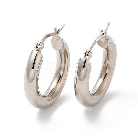 304 Stainless Steel Huggie Hoop Earrings for Women EJEW-Q767-01B-P-1