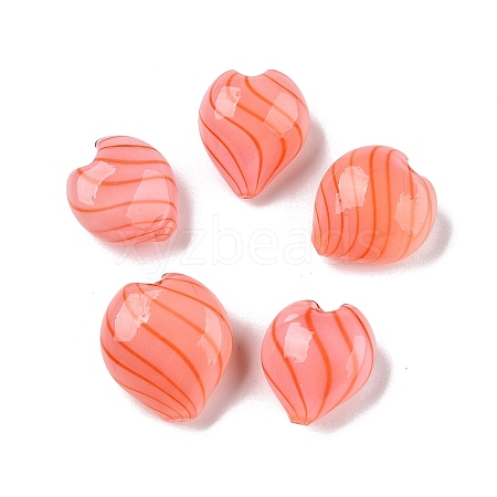 Transparent Handmade Blown Glass Globe Beads GLAA-T012-42A-1