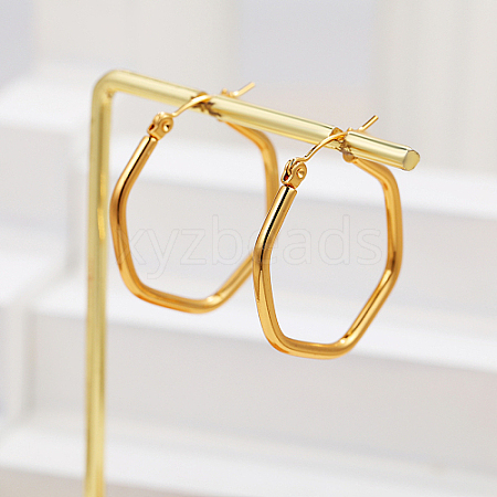 Stainless Steel Hoop Earring WW8824-1