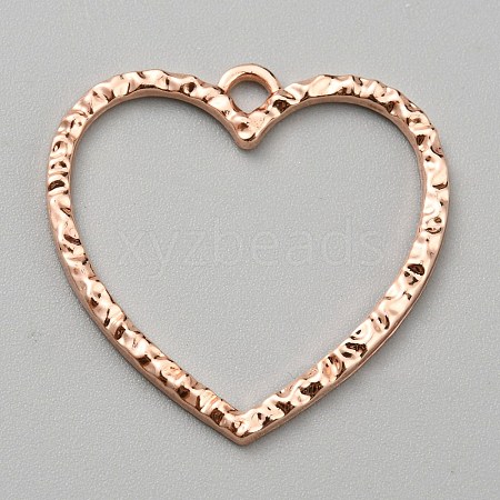 Alloy Open Back Bezel Pendants FIND-TAC0017-41B-RG-1