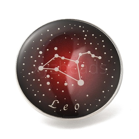 Twelve Constellation Creative Alloy Badges Constellation Brooches JEWB-S033-01P-E-1