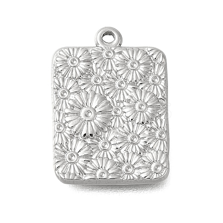 304 Stainless Steel Pendant Rhinestone Settings STAS-D192-05P-1