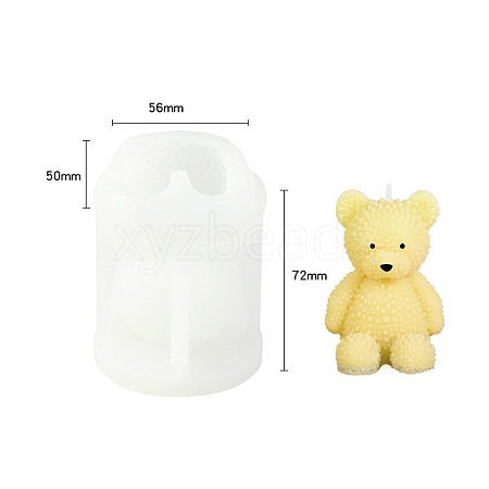 3D Bear DIY Candle Silicone Molds PW-WG04C4A-01-1