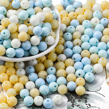 Opaque Acrylic Beads SACR-Q004-02G-1