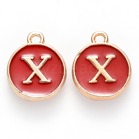 Golden Plated Alloy Enamel Charms ENAM-S118-03X-1