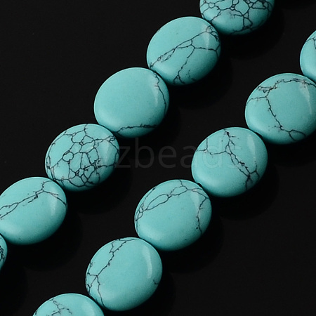 Synthetic Turquoise Bead Strands G-R189-22-1