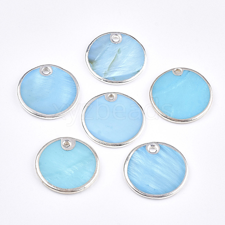 Freshwater Shell Pendants SSHEL-T007-03-1