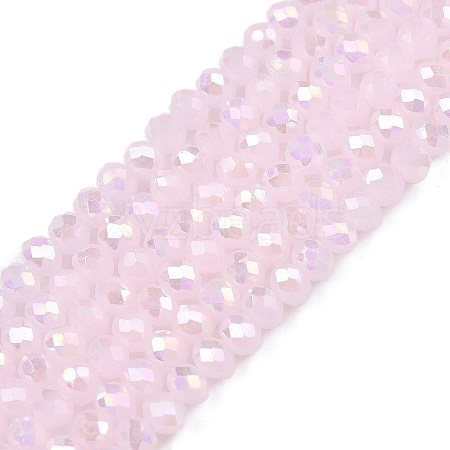 Electroplate Glass Beads Strands EGLA-A044-J2mm-B02-1