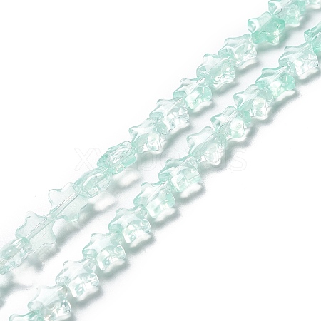 Transparent Glass Beads Strand X1-GLAA-F112-02E-1