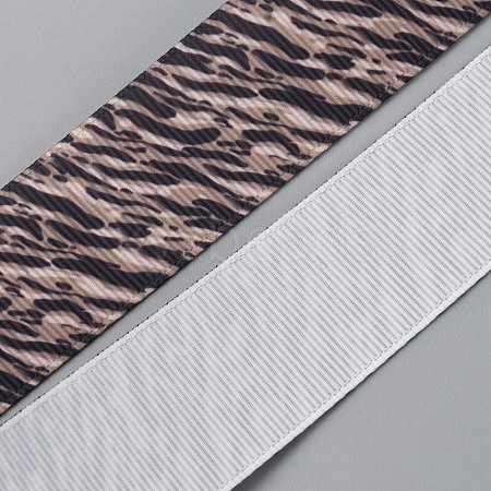 Single Face Printed Polyester Grosgrain Ribbons SRIB-TAC0002-06-1