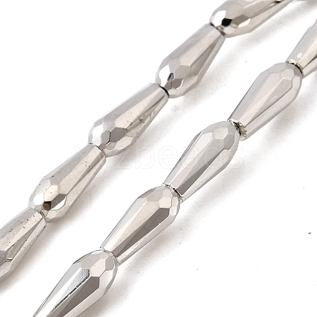 Electroplate Glass Beads Strands EGLA-F166-09P-1