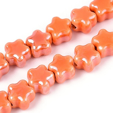 Handmade Porcelain Bead Strands PORC-N011-04F-1