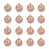 Golden Plated Alloy Enamel Charms X-ENAM-S118-07D-2