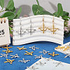100Pcs 2 Colors Tibetan Style Alloy Pendants FIND-CA0011-58-5