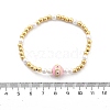 Brass Beaded Stretch Bracelets for Women BJEW-G736-03B-4