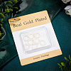 10Pcs Brass Micro Pave Cubic Zirconia Huggie Hoop Earring Findings KK-BBC0009-40-6