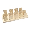 3-Slot Wooden Earring Display Card Stands EDIS-R027-01B-03-4