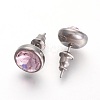 304 Stainless Steel Stud Earrings EJEW-F182-A06-2