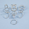 7Pcs Alloy AFingernail Rings RJEW-D114-01P-4