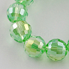 Electroplate Glass Bead Strands EGLA-R040-6mm-04-1