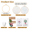 2 Sets 2 Styles DIY Embroidery Kits DIY-GF0009-97B-2