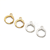 Brass Hoop Earring Findings KK-TA0008-03-NF-2