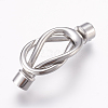 Tarnish Resistant 304 Stainless Steel Magnetic Clasps with Glue-in Ends STAS-L189-097P-1