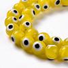 Handmade Evil Eye Lampwork Round Bead Strands LAMP-L055-8mm-01-2